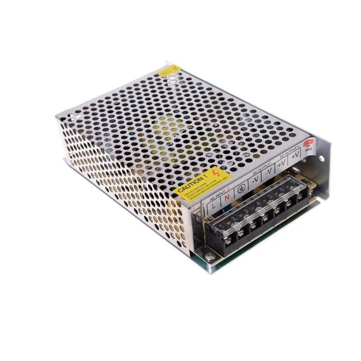 Sursa de Alimentare, Carcasa Metalica, Interior, 220V, 24V, 120W, 5A