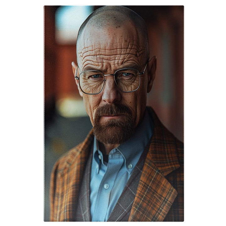 Картина на платно: Breaking Bad Character Male Core с очила и костюм Дигитална картина 60x40CM