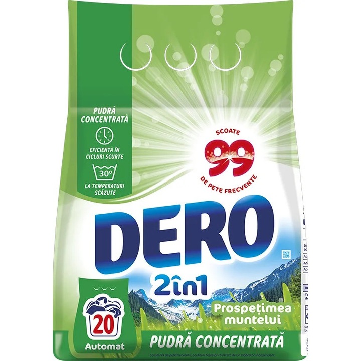 Detergent automat, Dero, 2 in 1, prospetimea muntelui, 1.5 kg