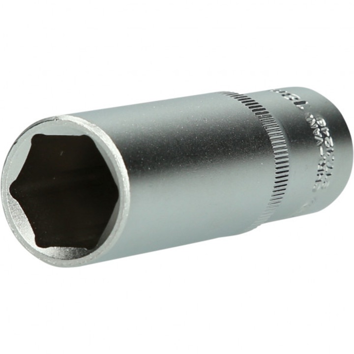 Cap cheie tubulara KS TOOLS, antrenor patrat 1/2 inch, deschidere 18 mm, lungime 76 mm, otel crom vanadiu