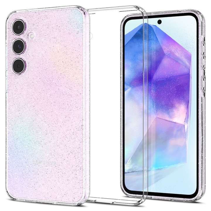 Samsung Galaxy A55 5G, Spigen by Sol, Crystal Quartz tok