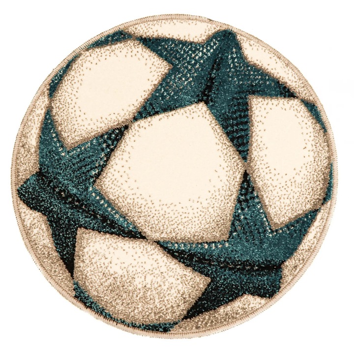 Covor Pentru Copii, Home Vista, Kolibri Minge Fotbal 11199, Gri, 67x67 cm