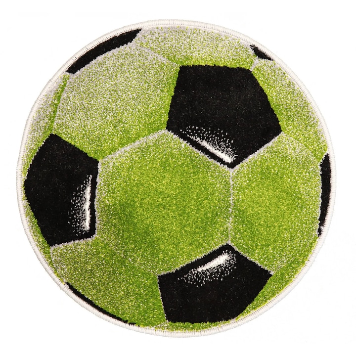 Covor Pentru Copii, Home Vista, Kolibri Minge Fotbal 11198, Verde, 67x67 cm