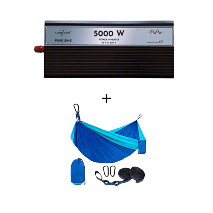 Инвертор 5000 W, чист синус, 12 V - 220 V, системи за автомобили и соларни панели, стрелба, каравана, дом на колела, тестван с осцилоскоп, лодка, къща и хамак