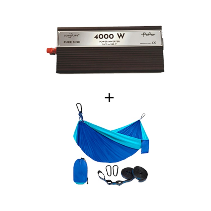 Invertor 4000 W, sinus pur, 24 V - 220 V, auto si sisteme panouri solare, tir, rulota, autorulota, testat osciloscop, barca, casa, si hamac