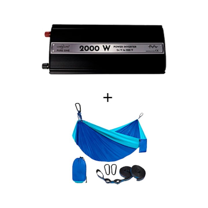 Invertor 2000 W, sinus pur, 12 V - 220 V, auto si sisteme panouri solare, tir, rulota, autorulota, testat osciloscop, barca, casa, si hamac
