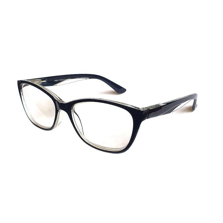 Ochelari de vedere prezbiopie cu lentile din plastic si balamale cu arcuri metalice +3.00