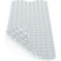 Covoras de Baie Anti-Alunecare MONDESA®, 100 x 40 cm, cu 200 Ventuze de Fixare si Drenaj Eficient, Ideal pentru Cada, Dus si Orice Suprafata Neteda, Antiderapant, Transparent