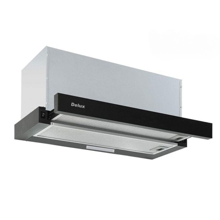 Hota traditionala Hausberg HB-1210NG, Putere de absorbtie 280 m3/h, 1 motor, 60 cm, Negru