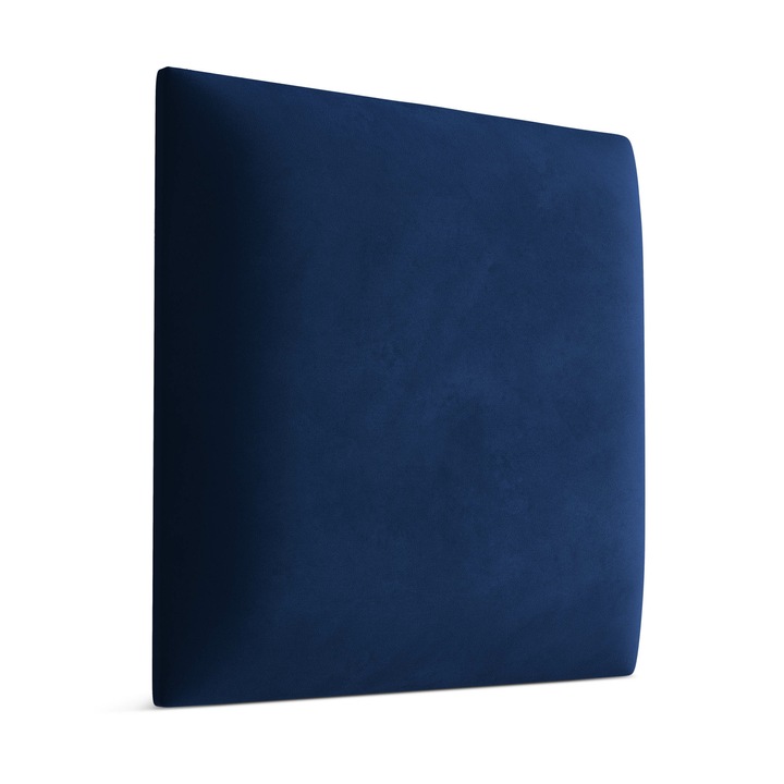 Muralo Panou decorativ de perete, tapitat, 3D, Magic Velvet, 40 cm x 40 cm Patrat, Albastru