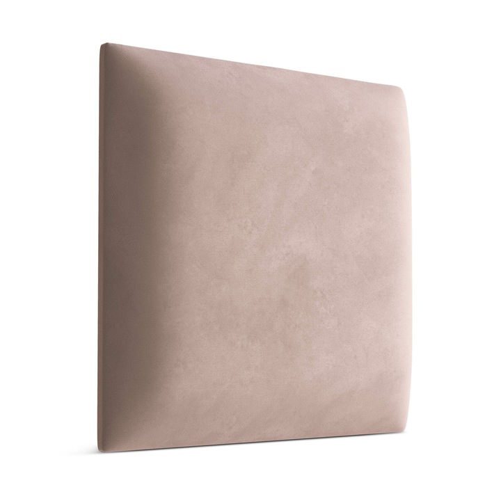 Muralo Panou decorativ de perete, tapitat, 3D, 30 cm x 30 cm Magic Velvet, Patrat, Roz