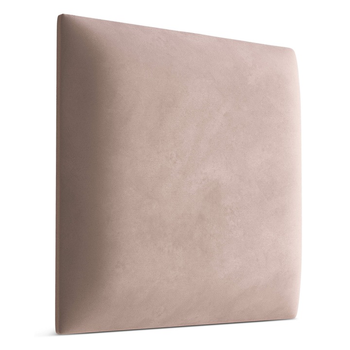 Muralo Panou decorativ de perete, tapitat, 3D, 50 cm x 50 cm Magic Velvet, Patrat, Roz