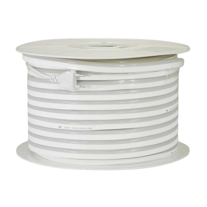 Neon Flex LED маркуч 220V, 8W/m, естествена бяла светлина 4000K