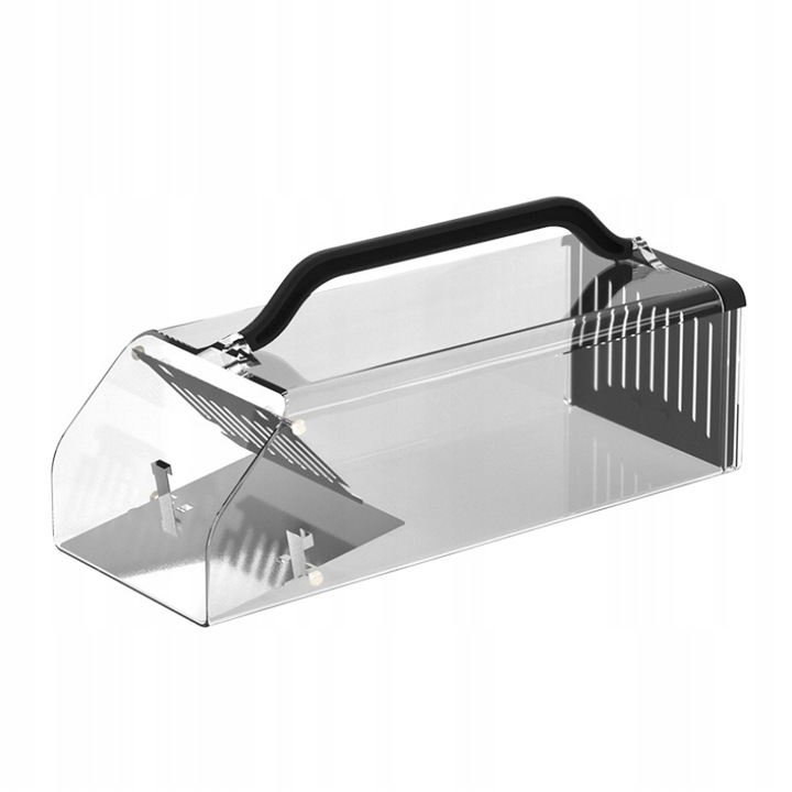 Capcana metalica pentru rozatoare, Zola, din plastic, 30x12x9 cm, transparenta