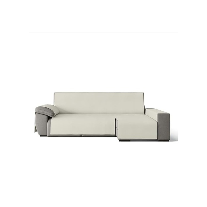 Kanapéhuzat, GAMUSI, pamut, 240 cm jobb, 270 cm szélességig, Bézs