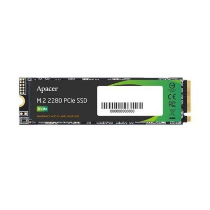 SSD Apacer AS2280Q4L, 1TB, NVMe, 3000MB/s запис, 3600MB/s четене, 2280, 2.25mm