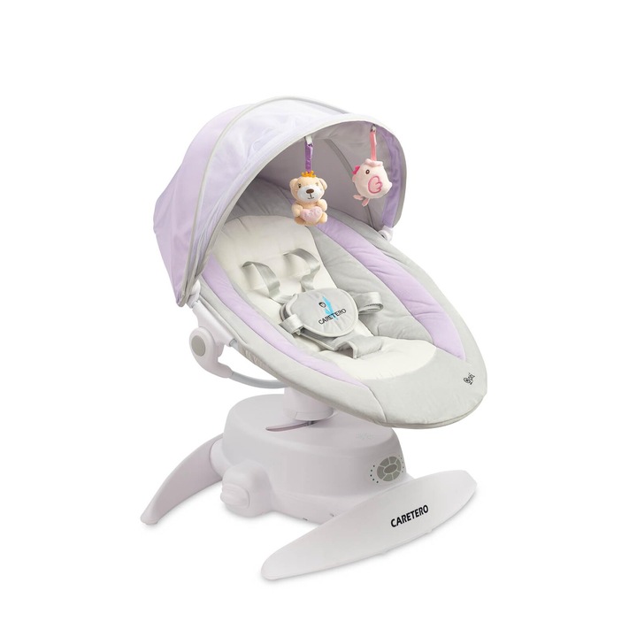CARETERO Бебешка люлка Електрическа Opti бебешка мрежа против комари Лилаво