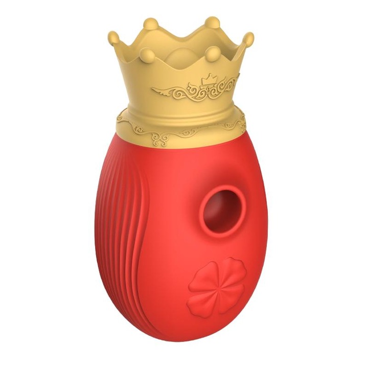 Női vibrátor, vízálló, 12cm, piros