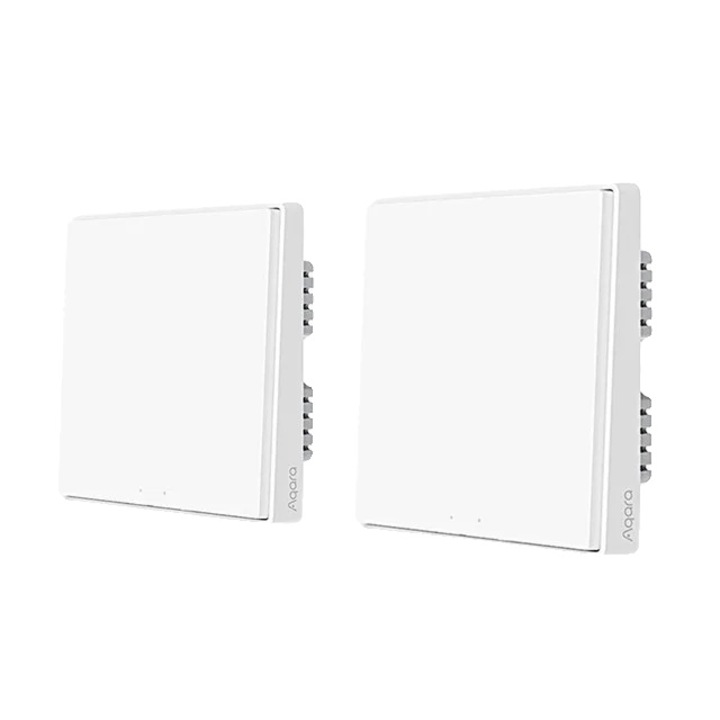 Intrerupator inteligent, Zigbee, control vocal, alb, 58 x 58 x 29 mm