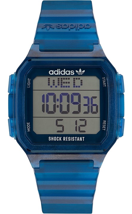 Adidas Originals Street Digital One GMT óra, többfunkciós, kék, gumi