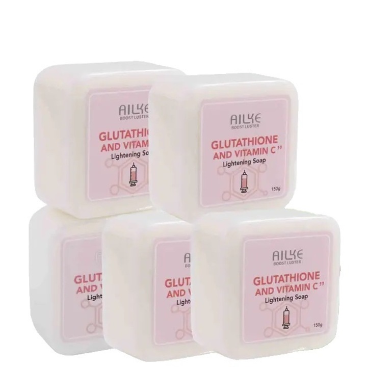 Комплект от 5 броя изсветляващи сапуни за кожа, Ailke, 150гр