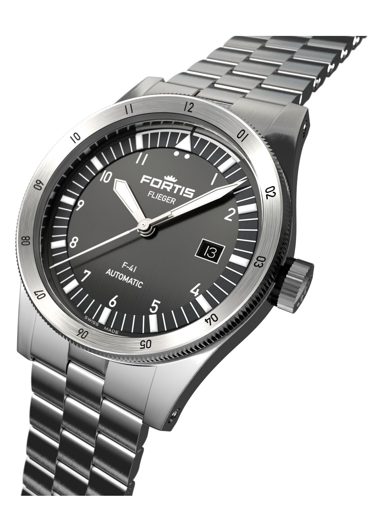 Ceas barbatesc Fortis Flieger F-41 Patrol, automat Swiss Made