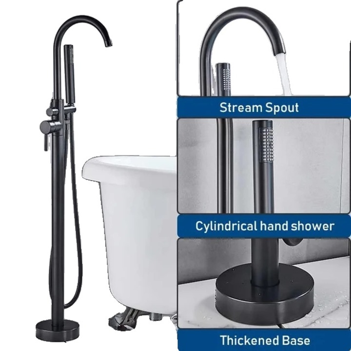 Set baterie cada, Alama, Negru mat