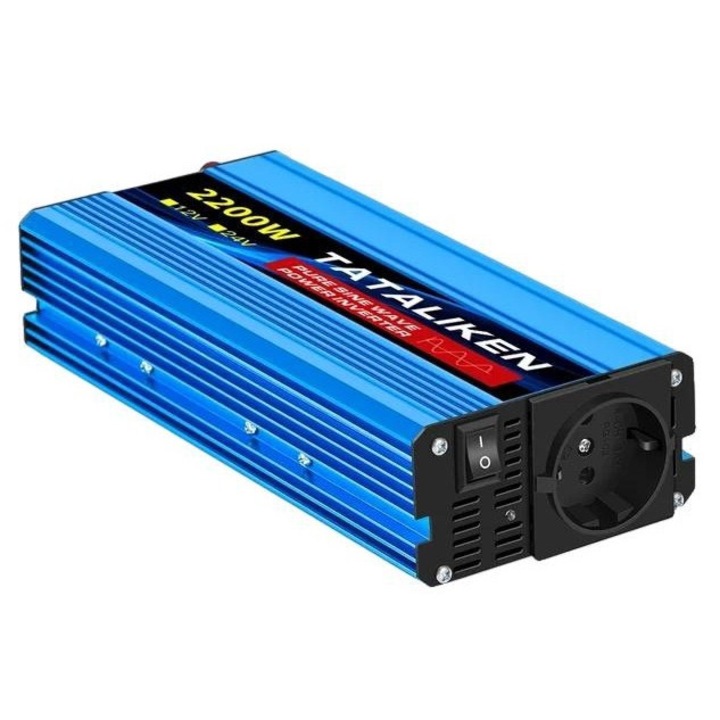 Invertor auto, 500W, eficienta 90%, 12V, 220V