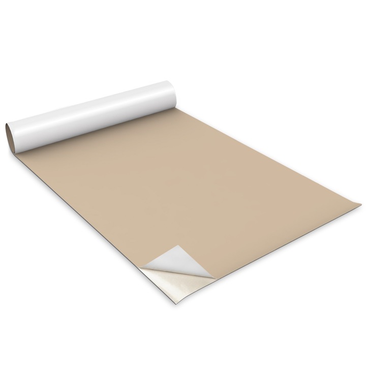 Öntapadó fólia, Wallfluent, Szürke / Narancs, 100x50 cm, matrica, bútor
