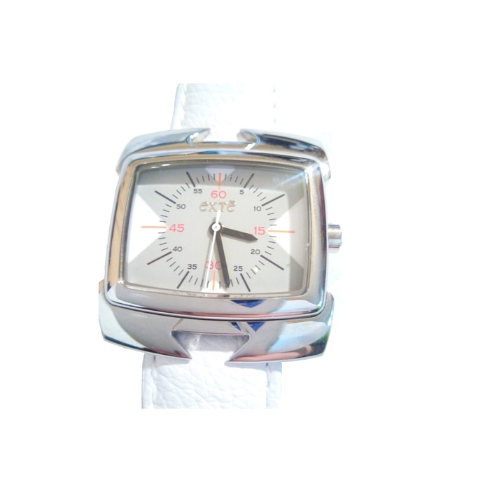 Дамски Часовник, EXTE, EX.4004M/03, Естествена кожа, Бял, 30 м