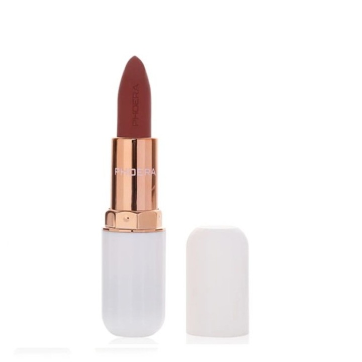 Ruj mat Phoera absolute matte lipstick 3, 8 gr rezistent la transfer Fascinate 105