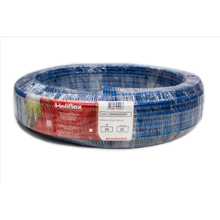 TÖMLŐ elnyelés Ø20mm (3/4") × 25m HELIFLEX XL kék kisülés