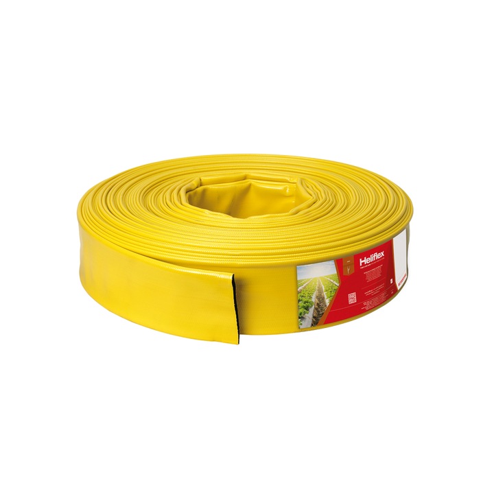 Nyomótömlő Ø 25 mm (1") × 25 m HELIFLEX AGROFLAT SL 5 (12,5) bar