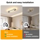Plafoniera Led, Toolight, Aluminiu, 220V, 30W, Dimensiune 40*12cm, Ovala, Lumina Calda, Negru/Alb