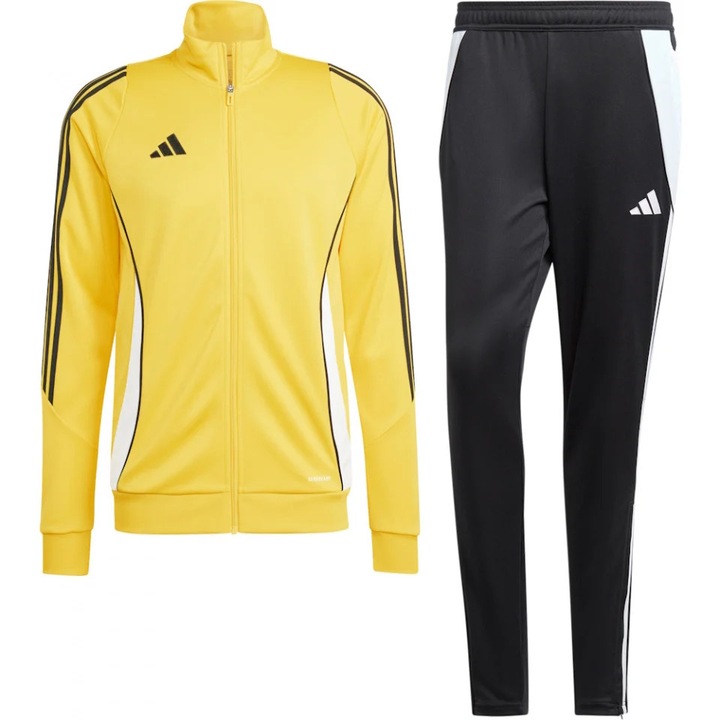 Trening Adidas Tiro 24 Training pentru barbati, verde/negru, Negru/Galben