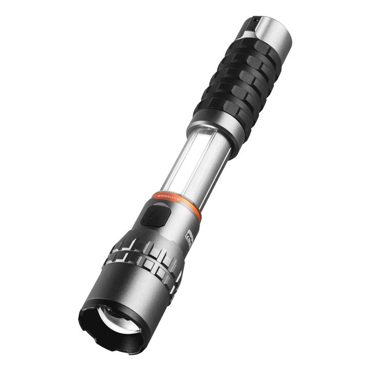 Професионален алуминиев фенер Nebo, 2000 lm, USB-C, батерия, IP67