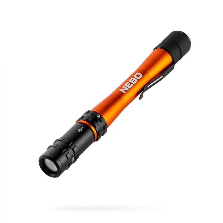 Анодизиран алуминиев фенер Nebo 500 lm, Куки, Магнит, IP67, Акумулатор, Удароустойчивост