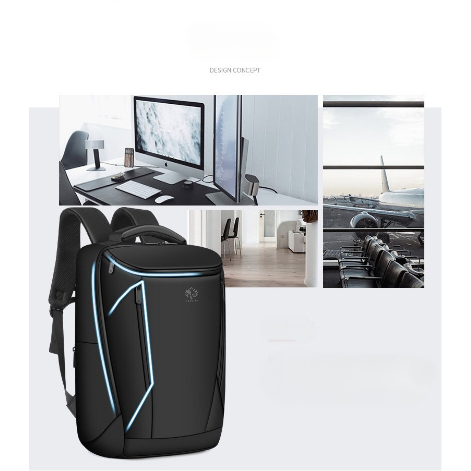 Rucsac Laptop 17 "3" ORIGINS BUSINESS TECH