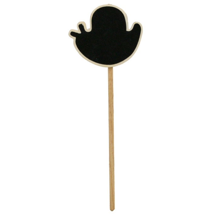 Tablita pentru mesaje, forma Fantoma, cu suport pe bat, lemn, OnemisFlot