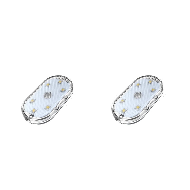 Set 2 becuri LED, QHYKKYJ, 7 culori, USB reincarcabil