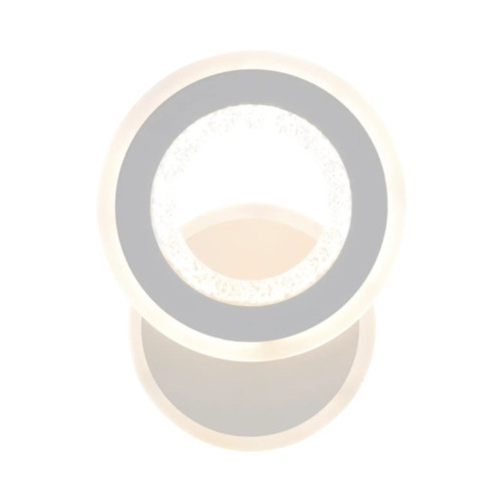 Aplica Perete Interior Cu Led Integrat Rondos 1x30w 2600 Lumeni 3000-6500k, Cu Telecomanda