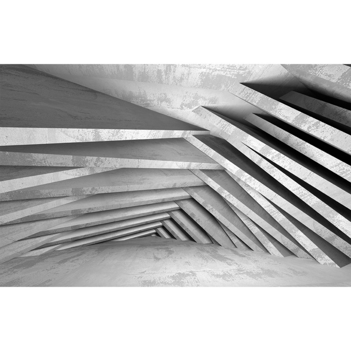 Tapéta, PoStar, #F170, bélés, 380x254 cm, 3D, szürke