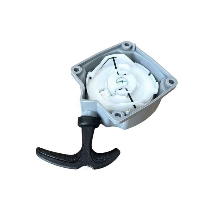 Demaror motocoasa cu doua sarme, varianta premium plus 10.000 trageri, gri, AVI-32571