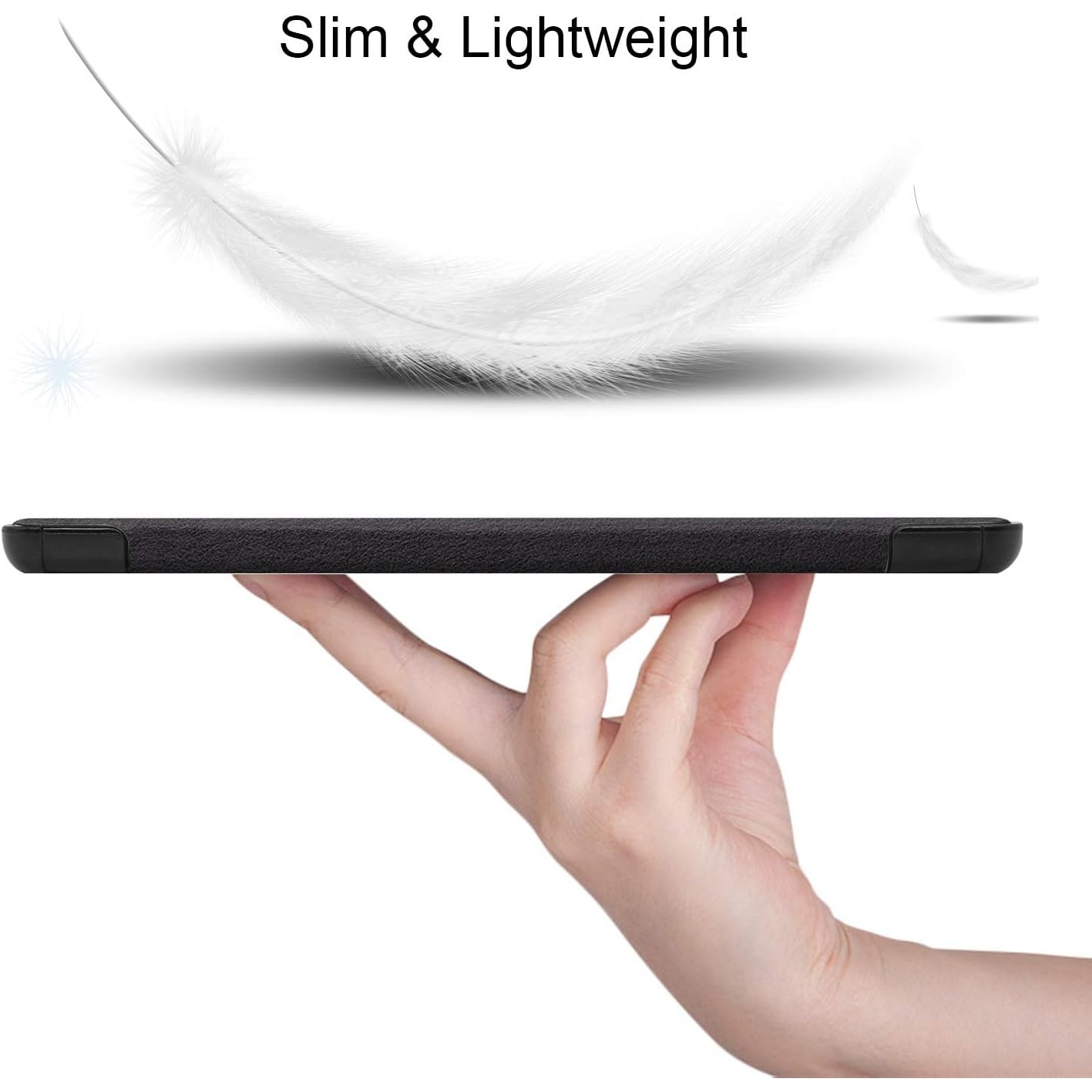 Husa pentru Samsung Galaxy Tab S10+/S9+/S9Fe+, 12.4", UltraSlim de tip stand, functie sleep/wake-up, Smart Cover, model Don't Touch Me, Sigloo