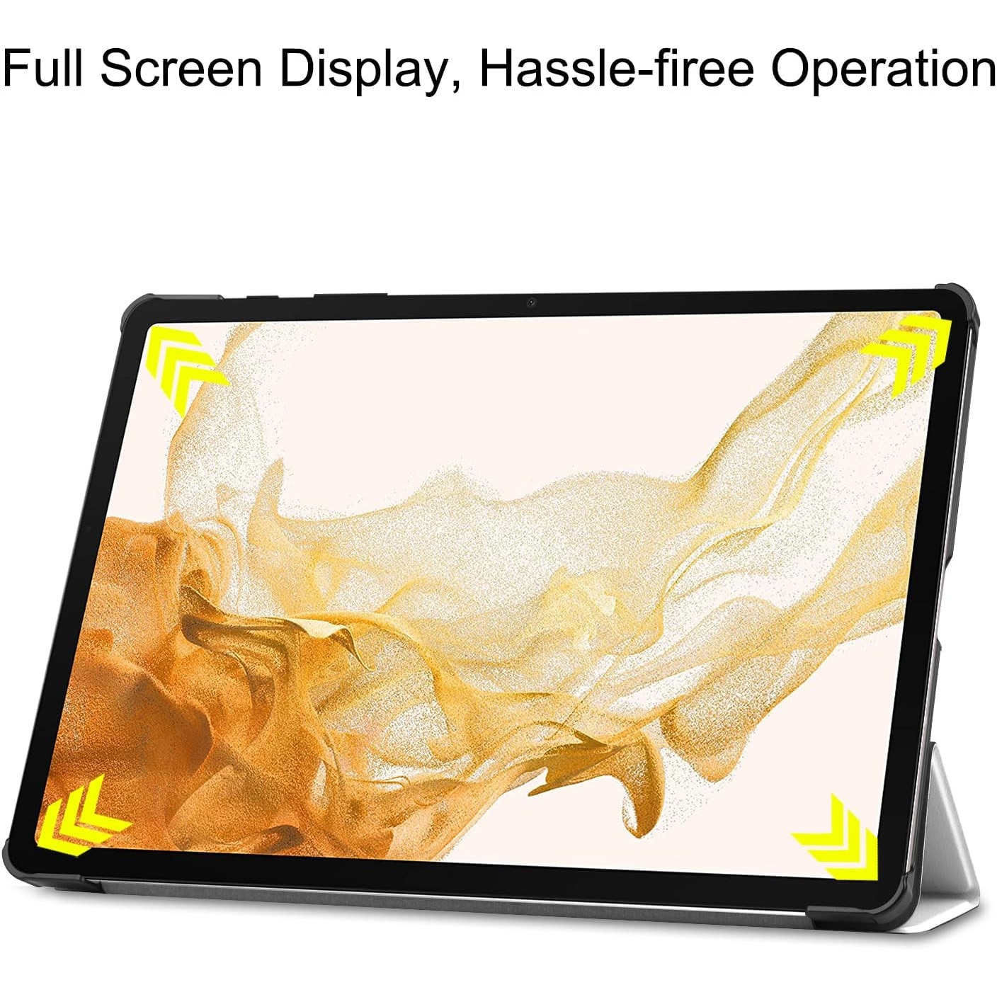 Husa pentru Samsung Galaxy Tab S9 Plus / S9 FE+ 12.4 inch UltraSlim de tip stand, functie sleep/wake-up, Smart Cover, model Good Night, Sigloo