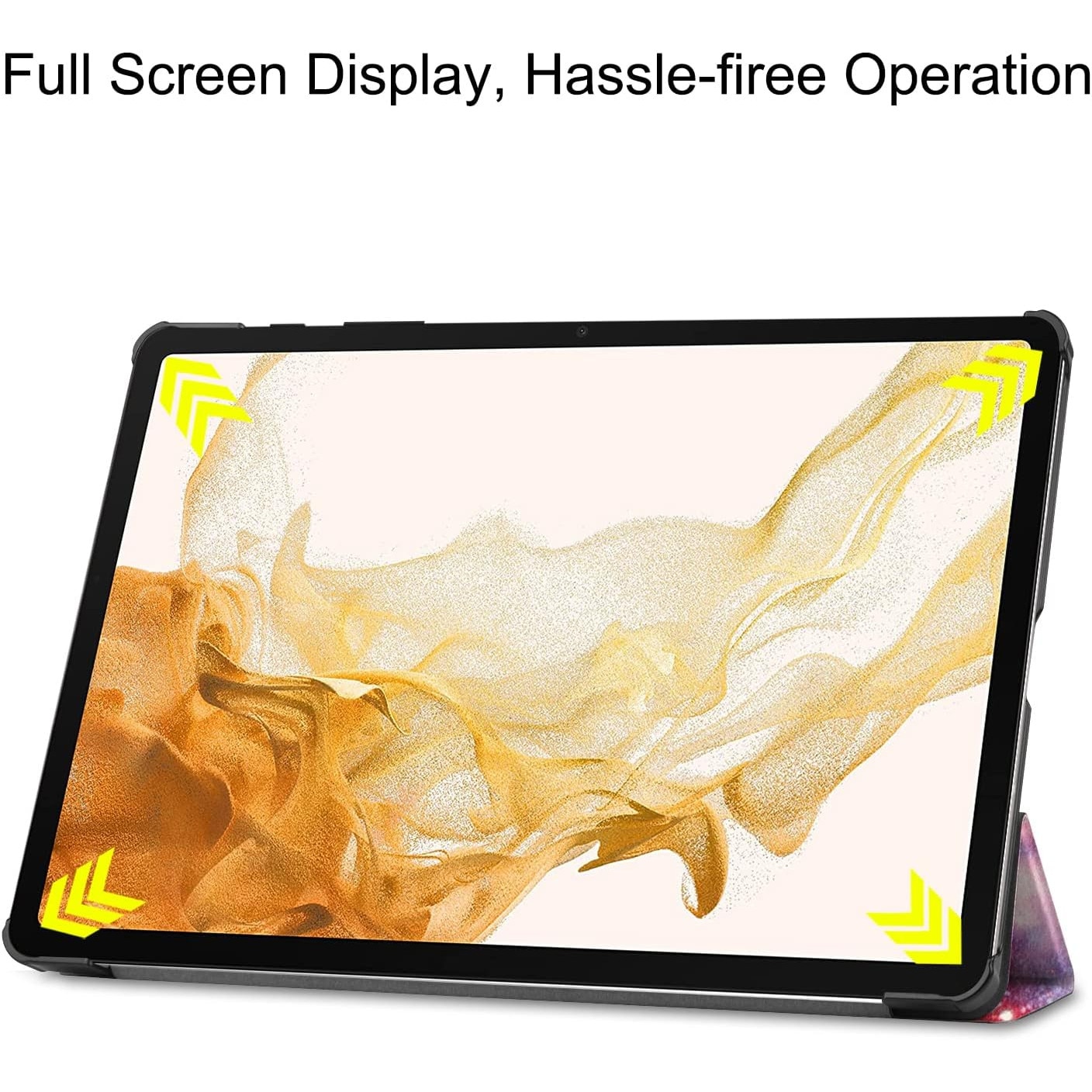 Husa pentru Samsung Galaxy Tab S10 Ultra, S9 Ultra, S8 Ultra, 14.6 inch, Ultra-Light / Slim tip stand, cu functie sleep/wake-up si slot pentru stylus, Smart Cover, model Galaxy, Sigloo