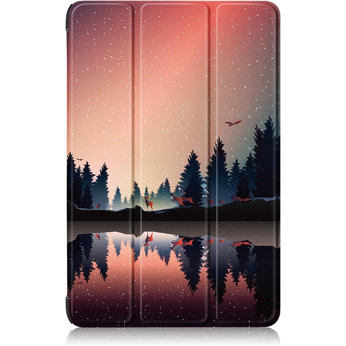 Husa pentru tableta Samsung Galaxy Tab S8(X700/X706) /S7 (T870/T875/T876B), 11inch, 2020-2022, Slim, Smart Cover, Trifold, Sigloo, model Mirrored in the Lake