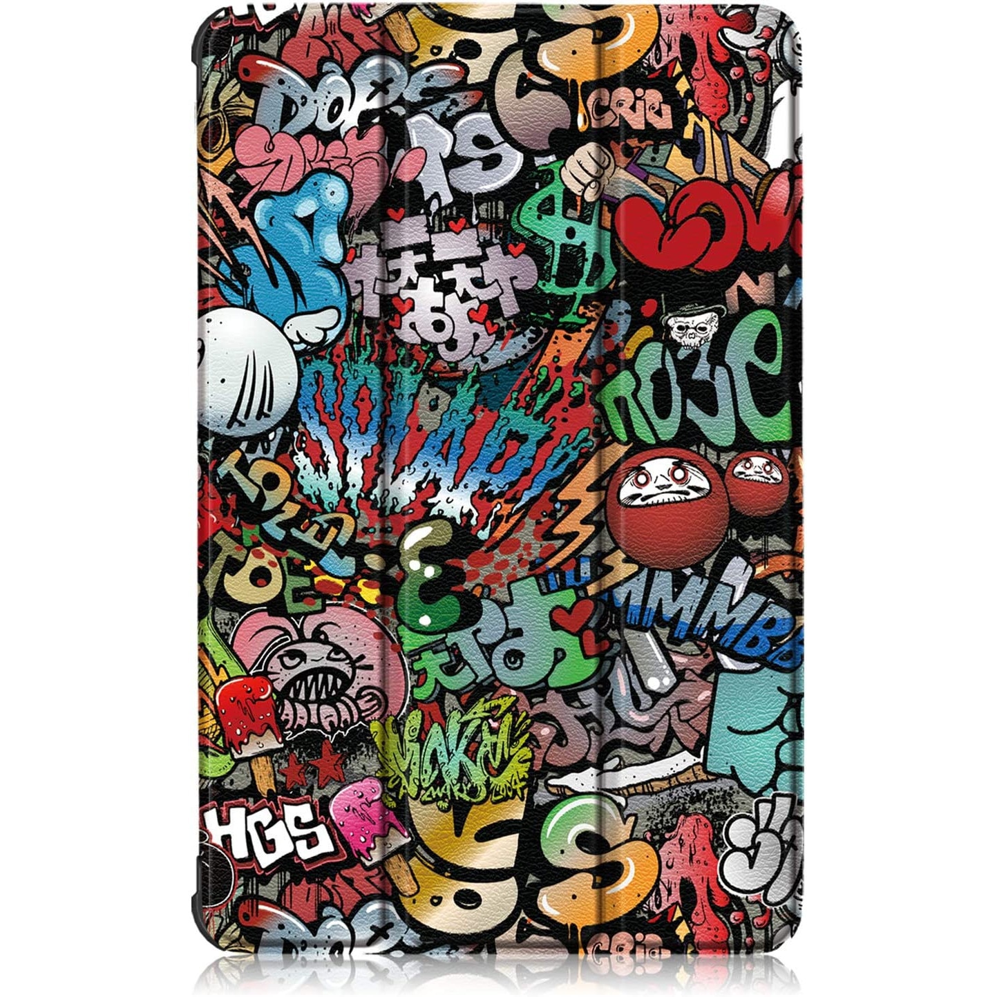 Husa Slim Sigloo, Smart Cover, Trifold, pentru tableta Tableta Lenovo Tab M8 HD (4th Gen), 8 inch, Graffity