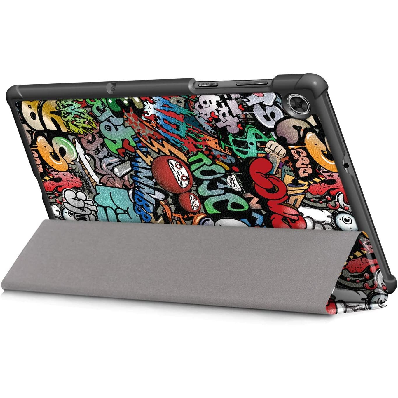 Husa Slim Sigloo, Smart Cover, Trifold, pentru tableta Tableta Lenovo Tab M8 HD (4th Gen), 8 inch, Graffity
