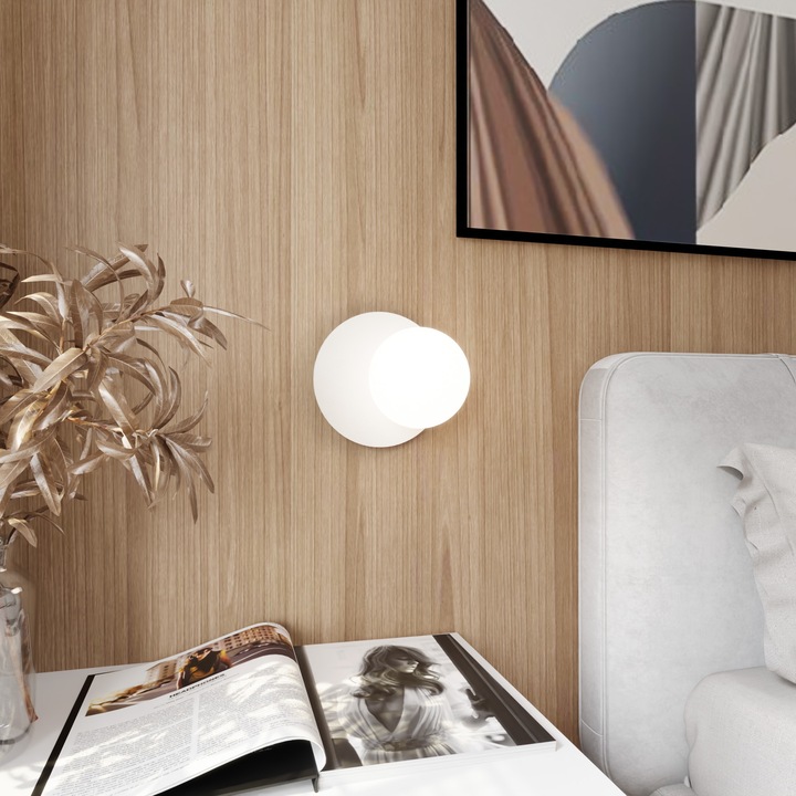 Modern fali lámpa üvegbúrával OSLO 1189/K1